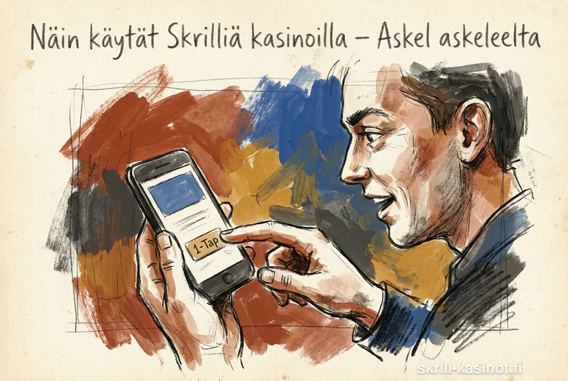 Näin käytät Skrilliä kasinoilla – Askel askeleelta